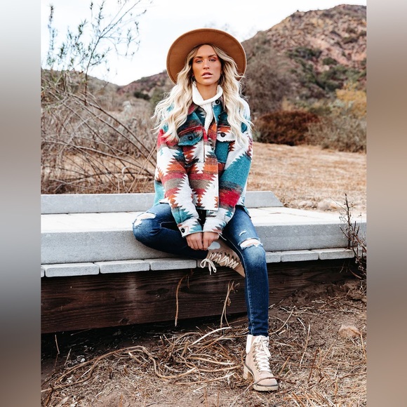 Vici Zion button down jacket 💙 new - Picture 1 of 4